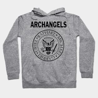 Archangels: Lesser Banishing Ritual of the Pentagram - Retro Punk Rock Parody (Variant) Hoodie